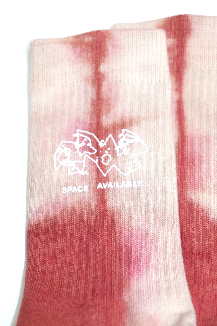 SPACE AVAILABLE  TYE DYE SOCK(PINK)