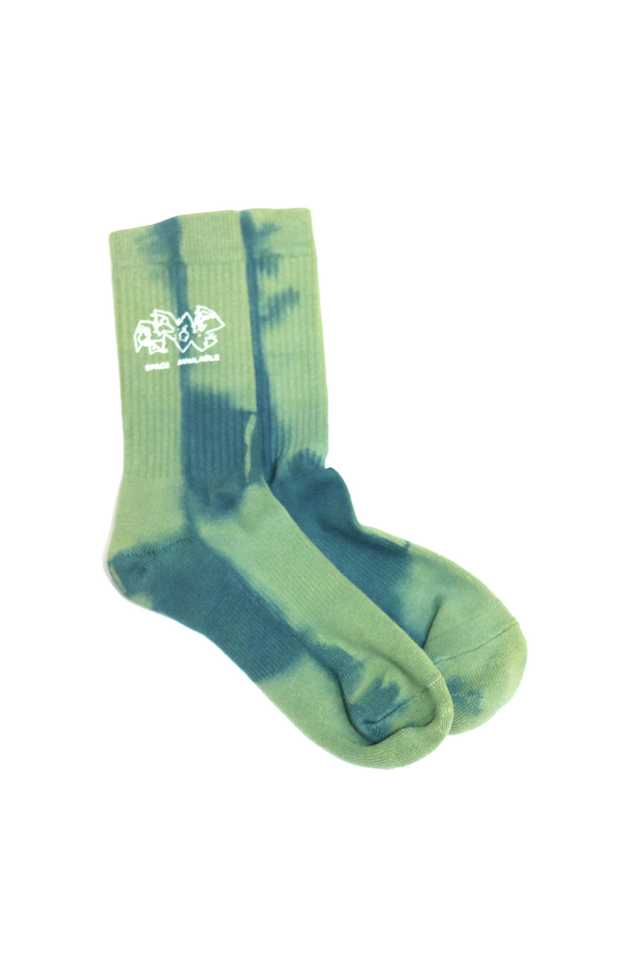 SPACE AVAILABLE  TYE DYE SOCK(GREEN)