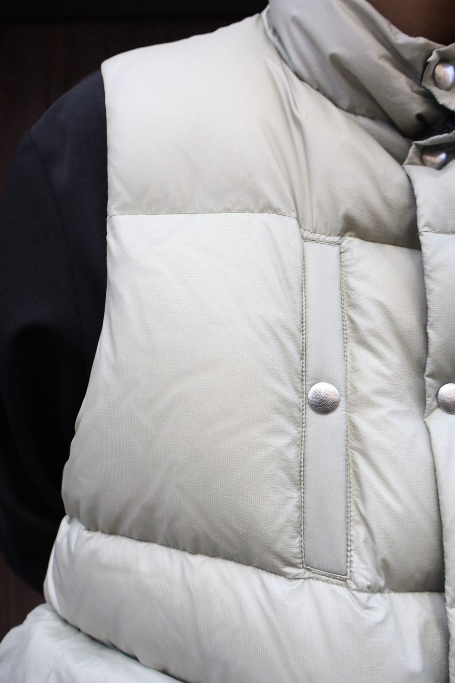 SUGARHILL  PUFFER REVERSIVLE VEST(SAGE × BLACK)