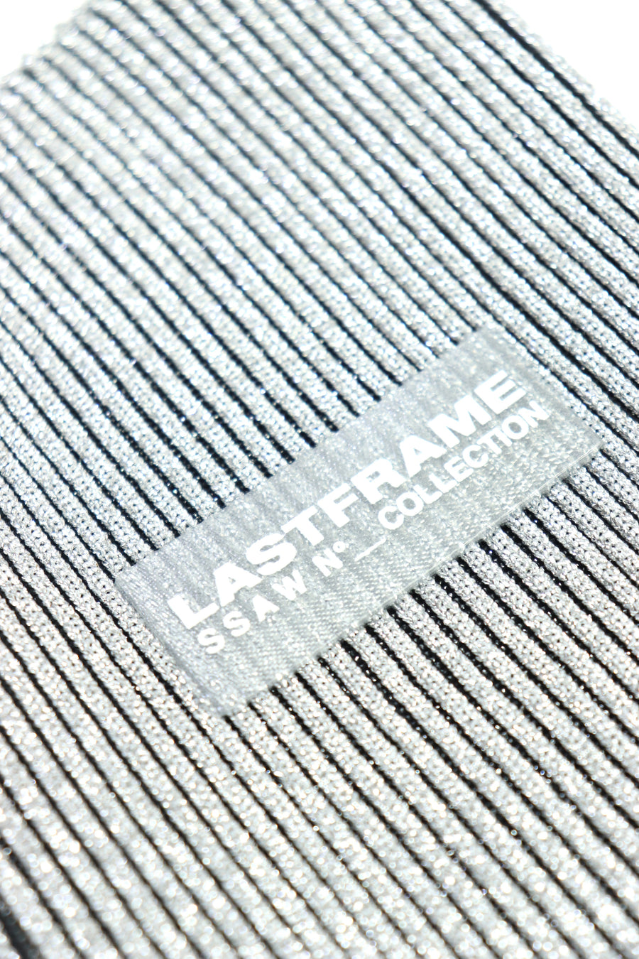 LASTFRAME  KYOTO METALLIC MARKET BAG MINI(SILVER)