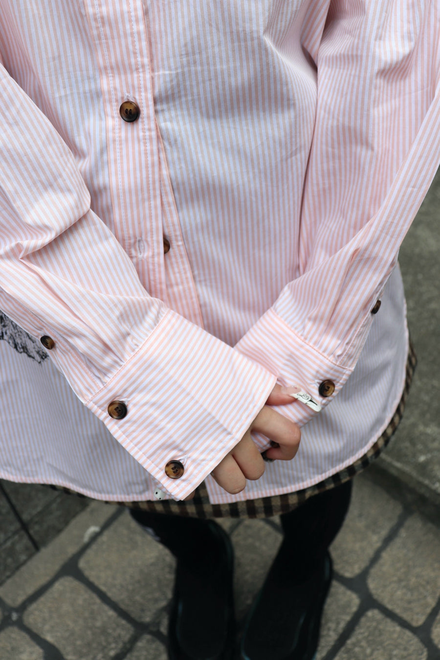 GANNI  Stripe Cotton Oversized Shirt