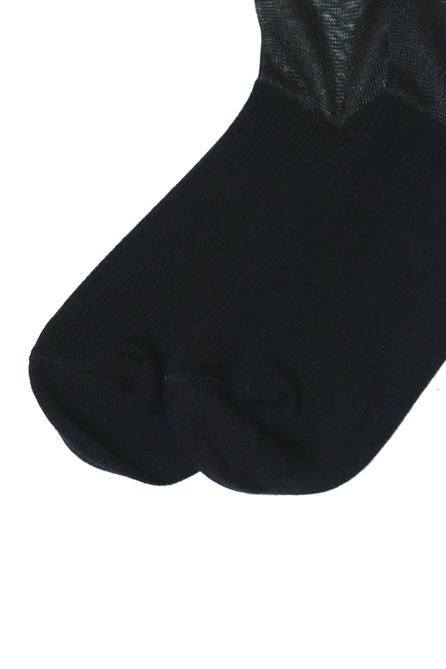 SHIORI MIKATA  long socks with sheer(BLACK)