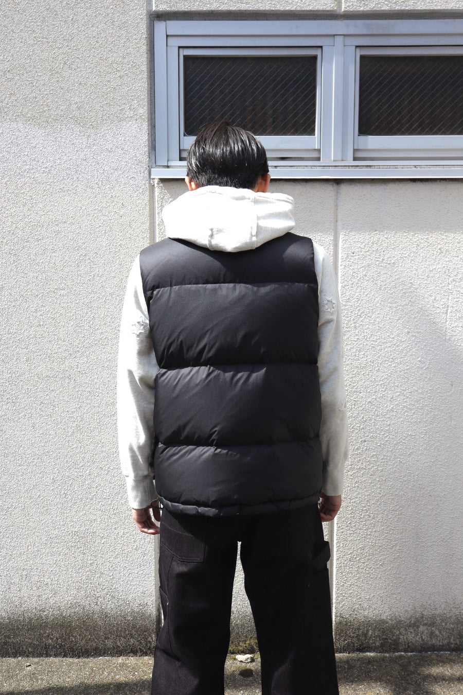 SUGARHILL  PUFFER REVERSIVLE VEST(BLACK × NAVY)