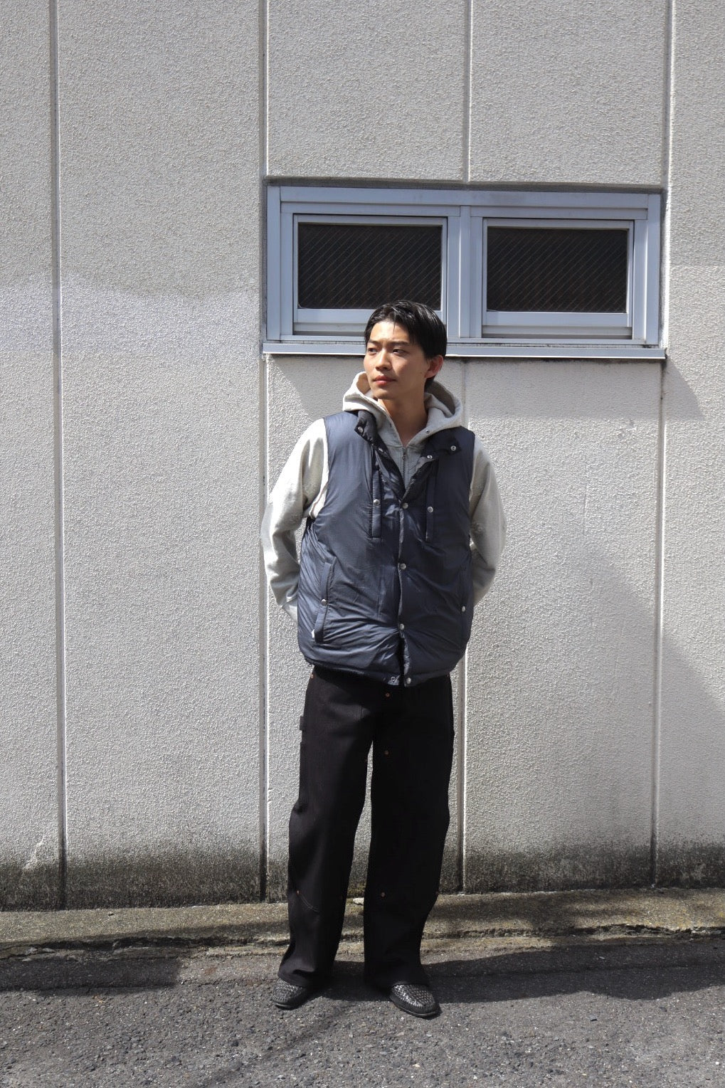 SUGARHILL(シュガーヒル)のTWISTED HEATHER DENIM PANTS DOUBLE KNEE