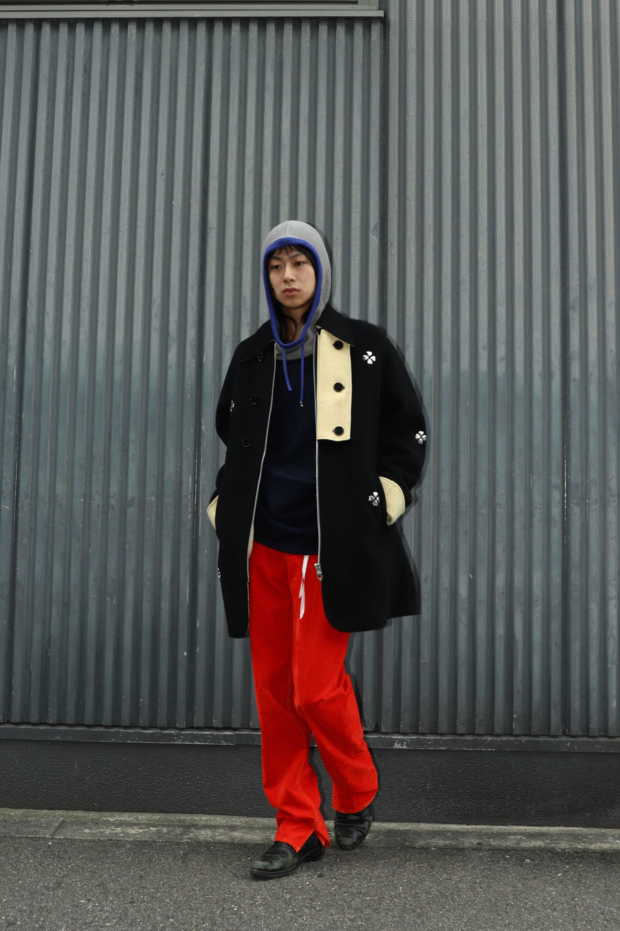 MASU  CLOVER ZIP-UP COAT(BLACK)