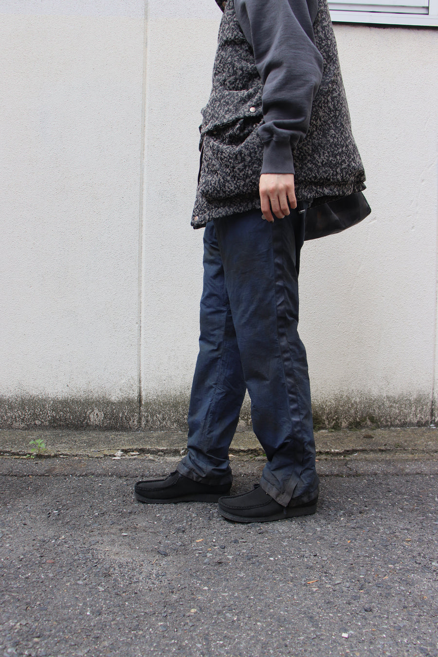 NULABEL  NATURAL DYED PADDED TROUSERS