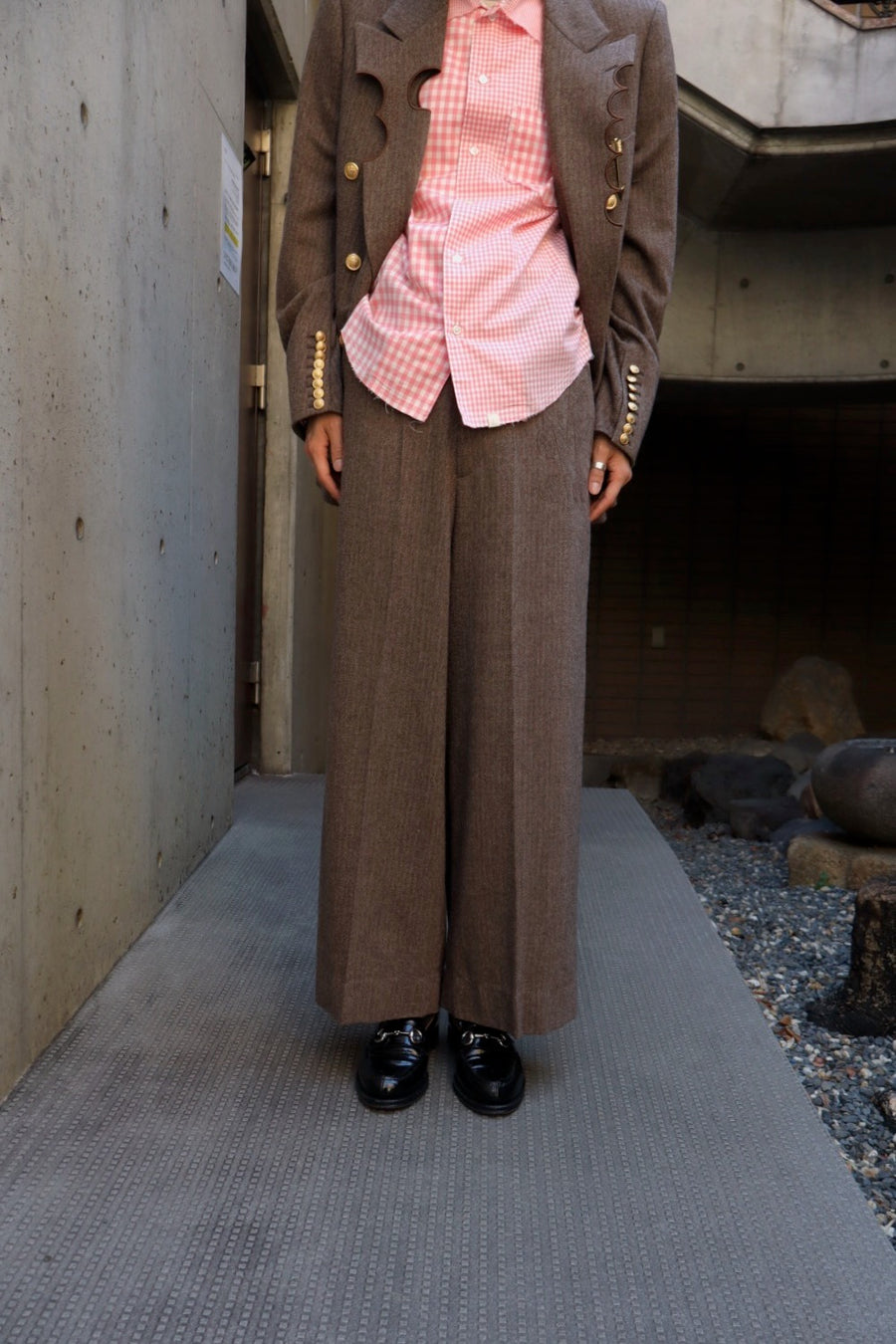 MASU(エムエーエスユー)のINITIAL WIDE TROUSERS MOCHAの通販｜PALETTE