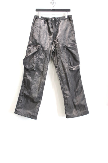 NULABEL  GARMENT DYED NYLON CARGO TROUSERS