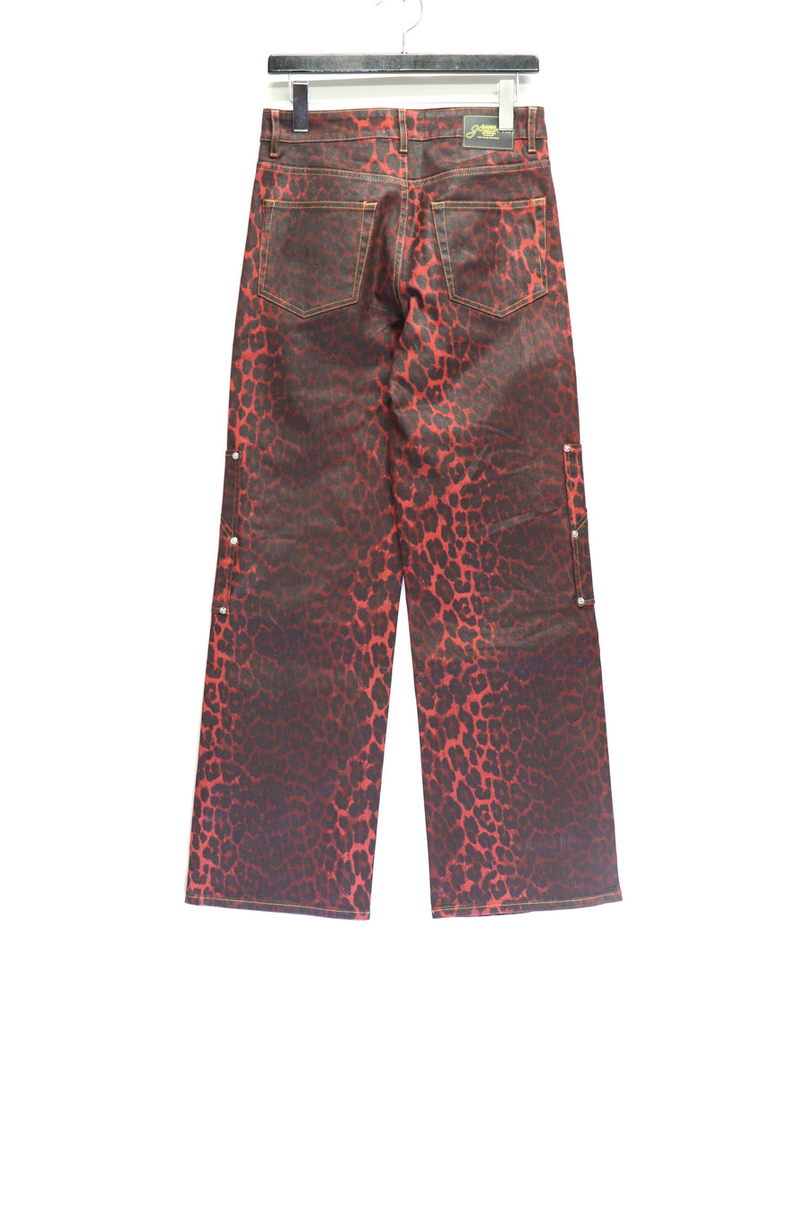 GANNI  Foil Denim Andi Cargo Jeans