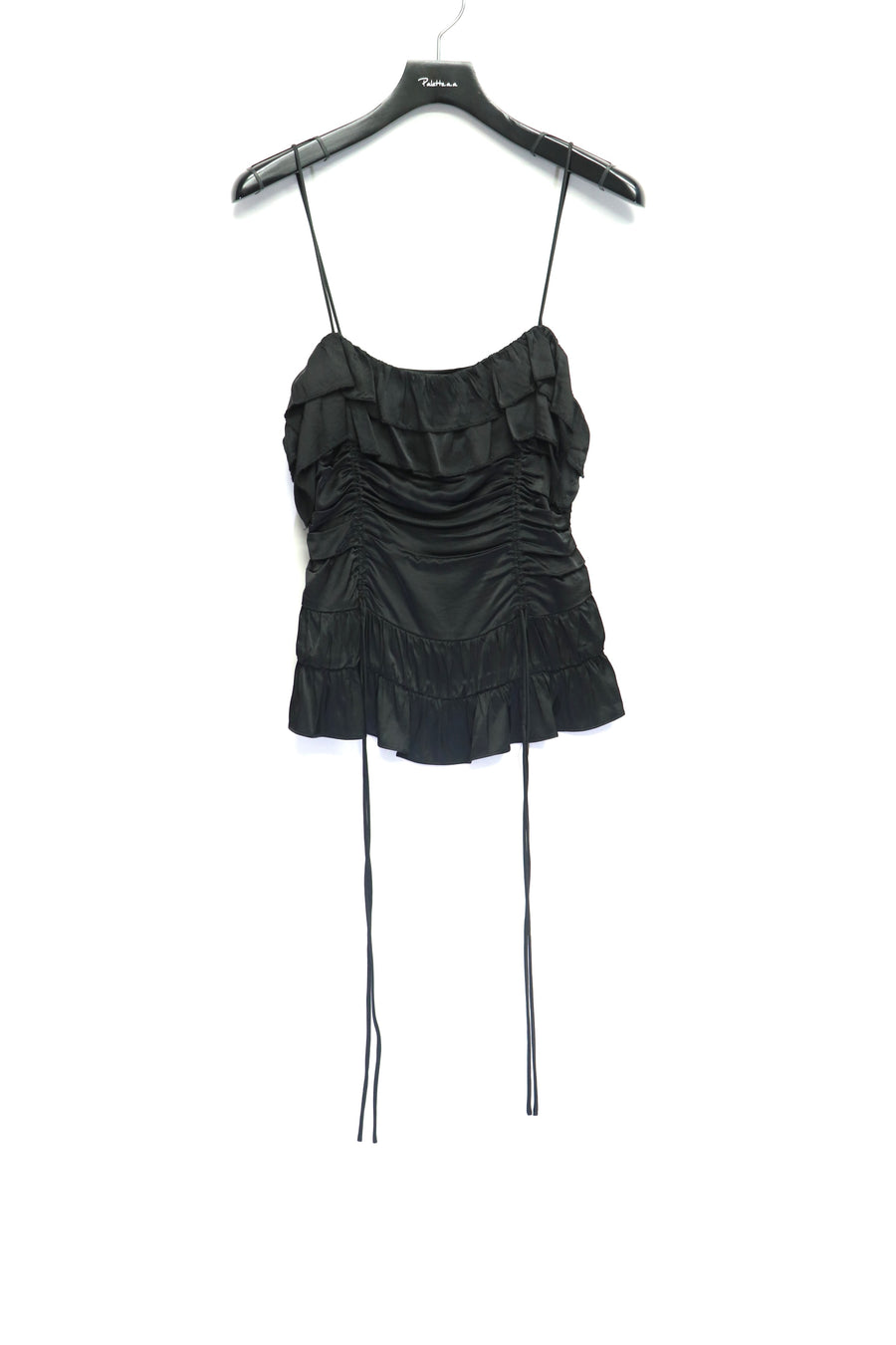 GANNI  Solid Satin Slip Top