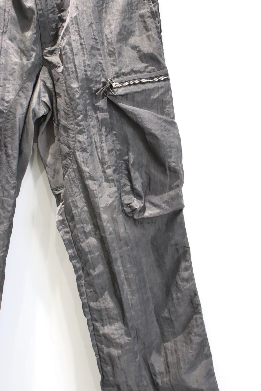 NULABEL  GARMENT DYED NYLON CARGO TROUSERS