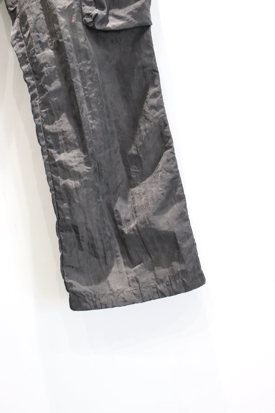 NULABEL  GARMENT DYED NYLON CARGO TROUSERS