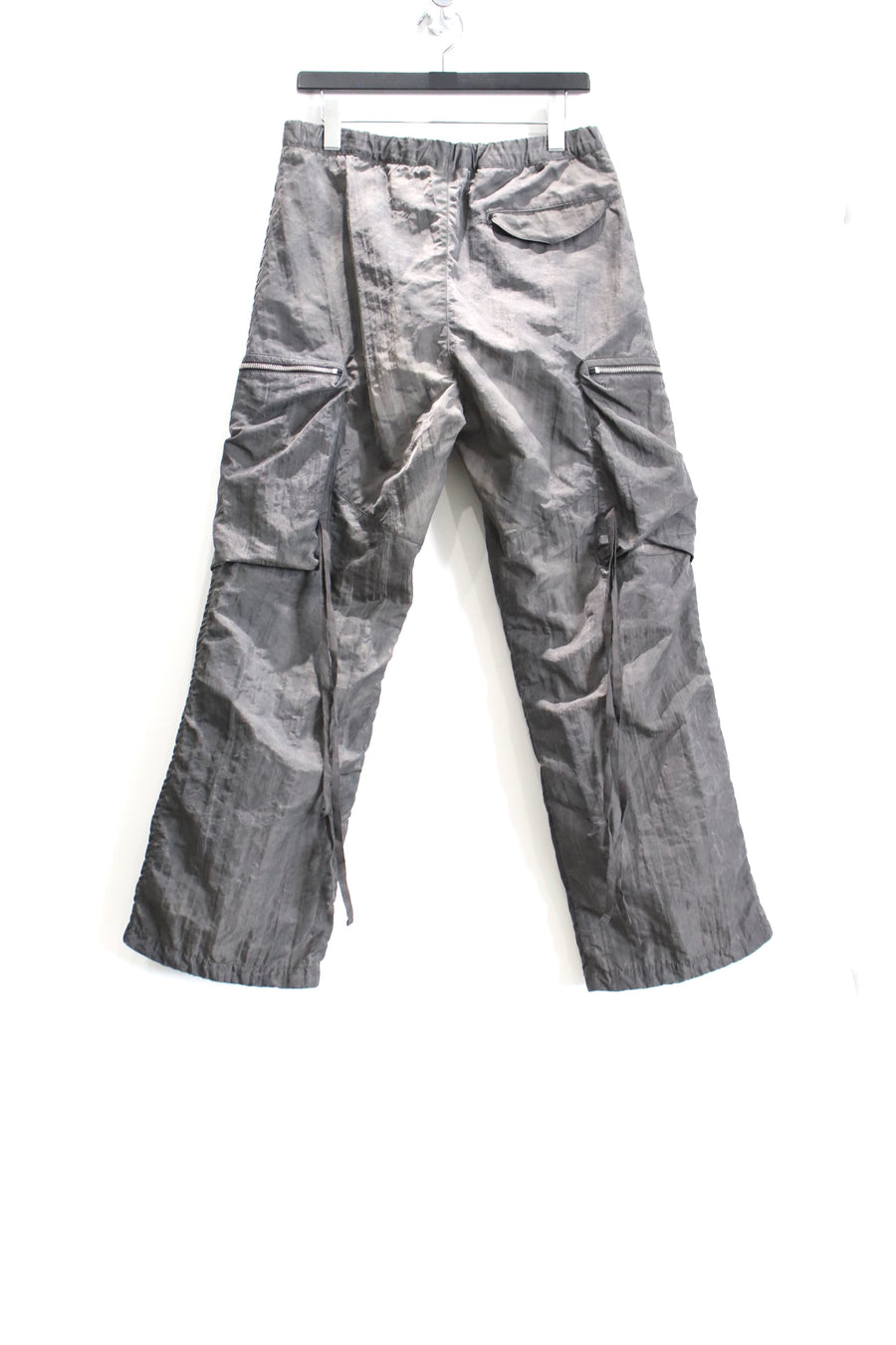 NULABEL  GARMENT DYED NYLON CARGO TROUSERS