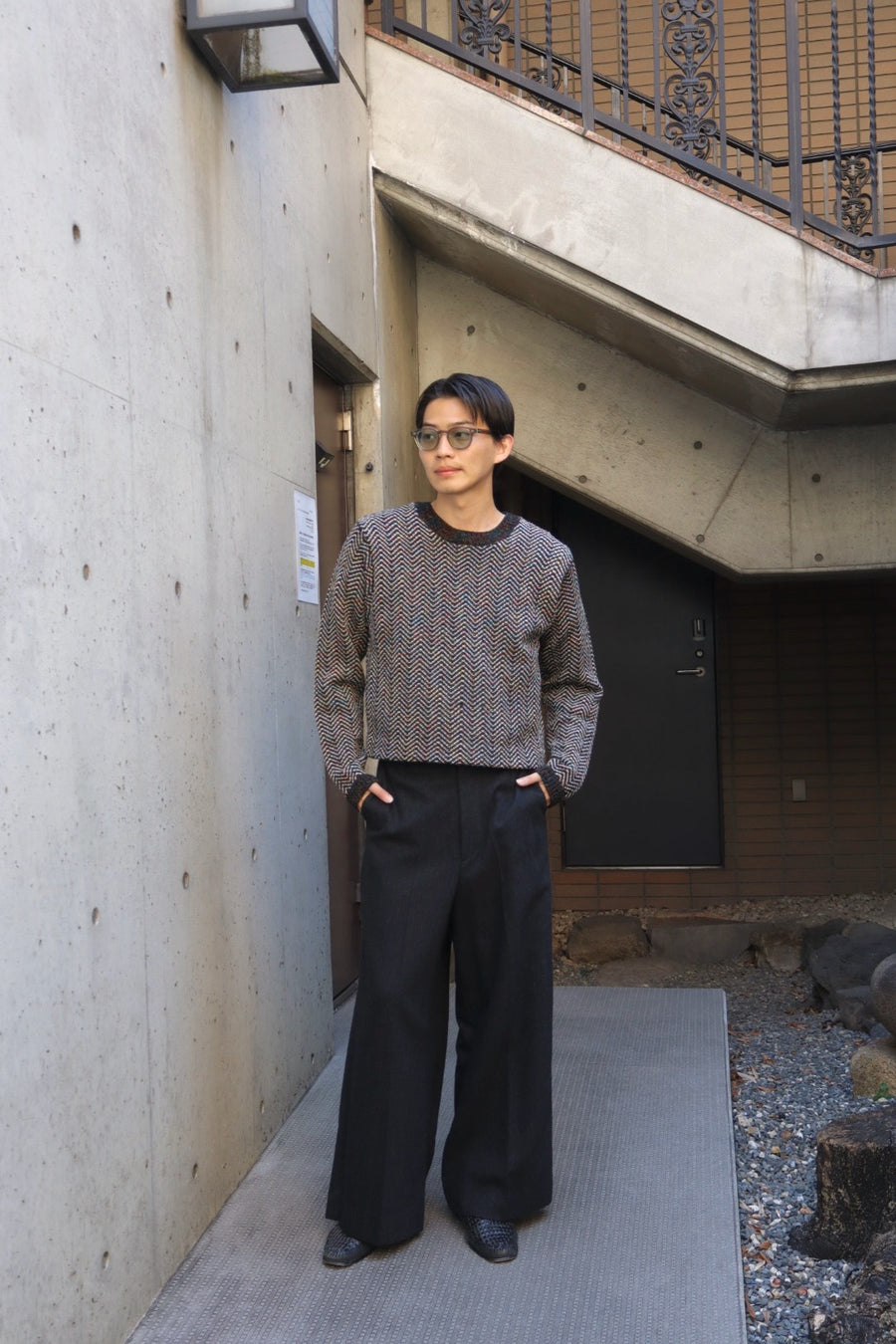 MASU(エムエーエスユー)のINITIAL WIDE TROUSERS GRAYの通販