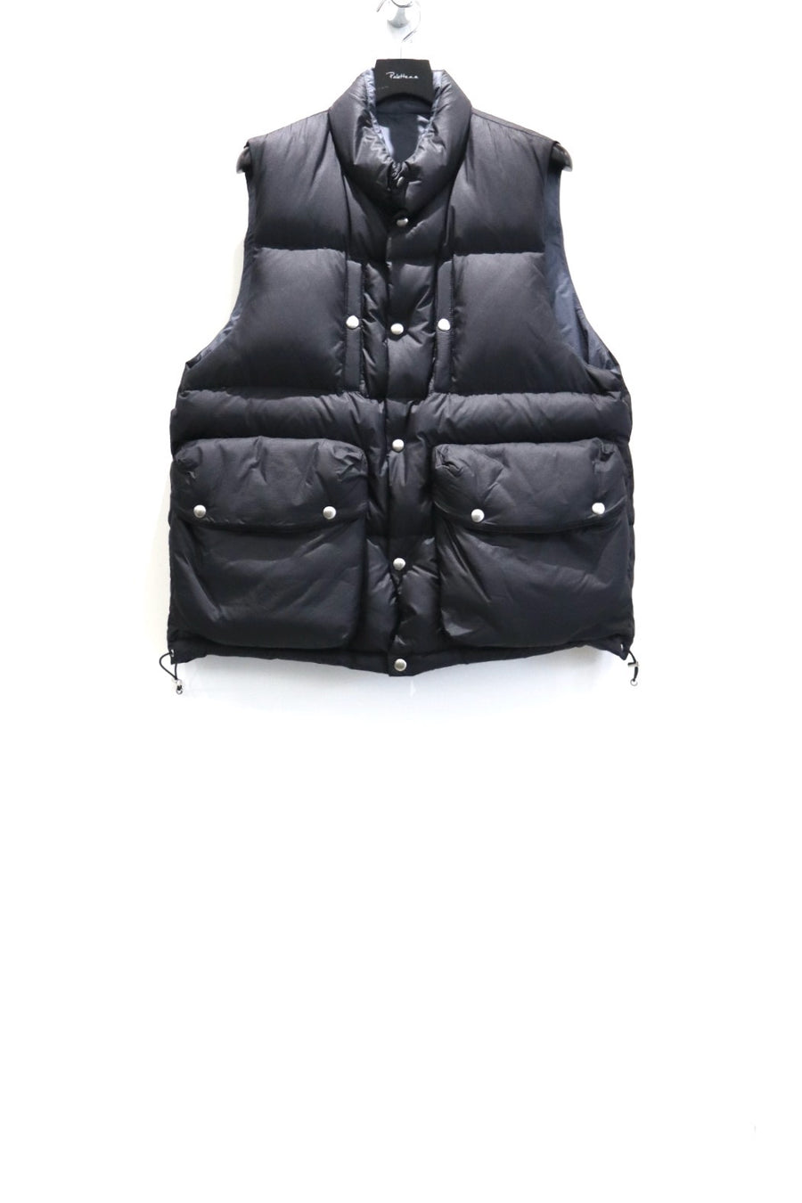 SUGARHILL  PUFFER REVERSIVLE VEST(BLACK × NAVY)