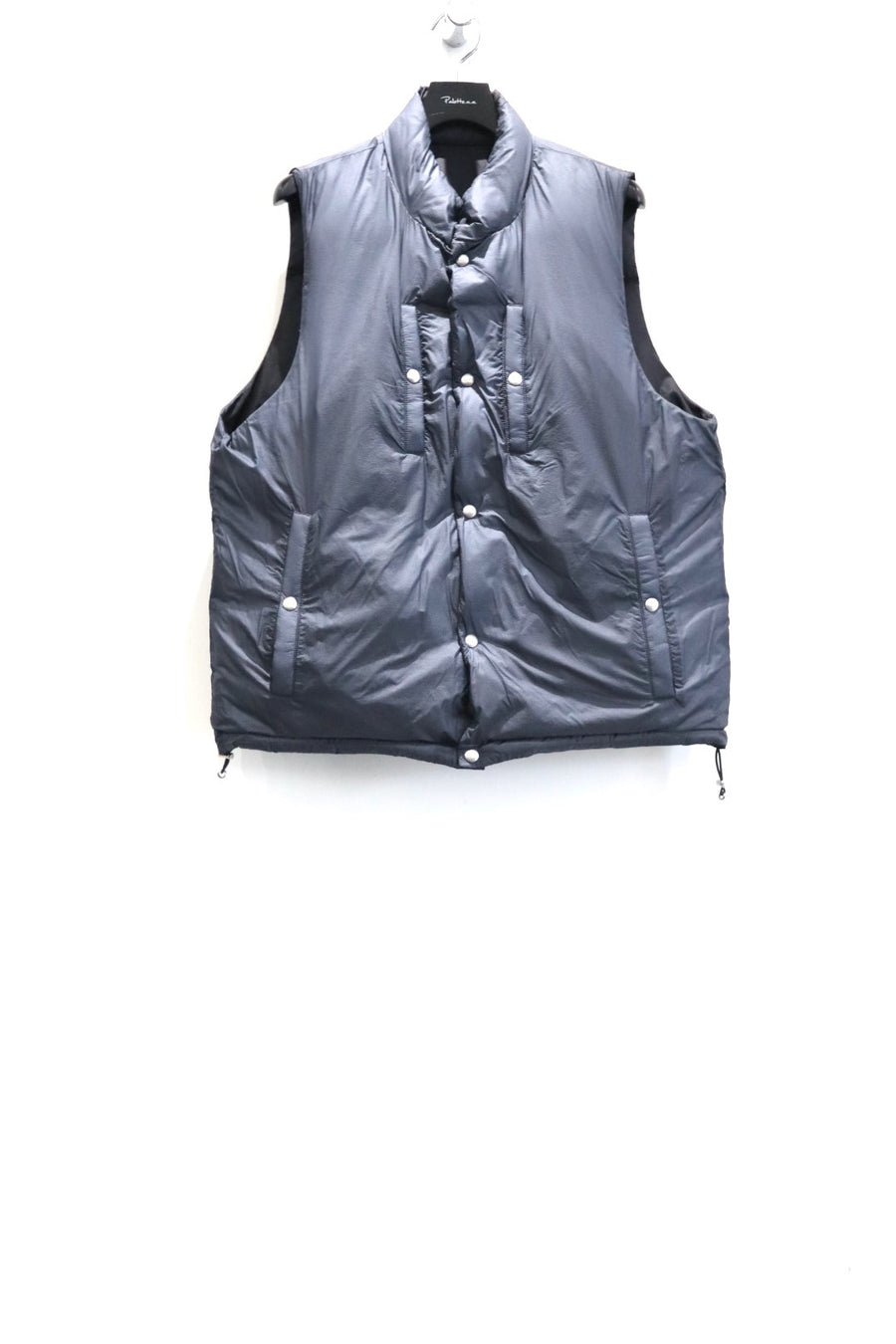 SUGARHILL  PUFFER REVERSIVLE VEST(BLACK × NAVY)