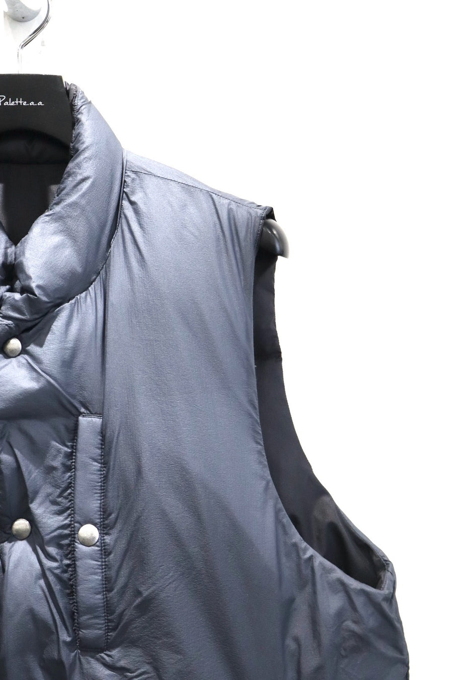 SUGARHILL  PUFFER REVERSIVLE VEST(BLACK × NAVY)