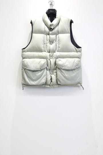 SUGARHILL  PUFFER REVERSIVLE VEST(SAGE × BLACK)