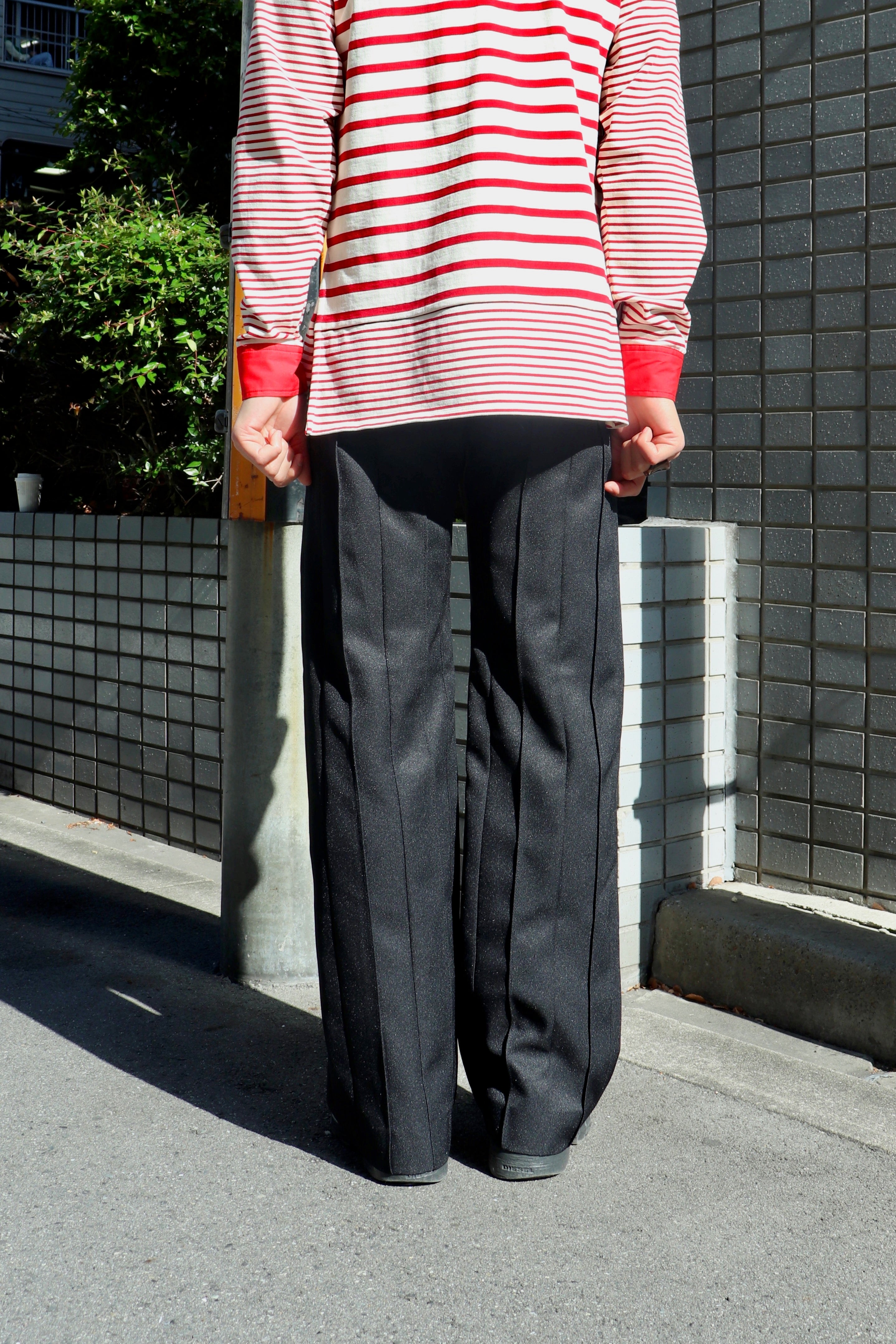 パンツ MASU 25SS PLEATED PANTS - BLACK 44 MASU(エムエーエスユー)のPLEATED PANTS BLACKの通販｜PALETTE art