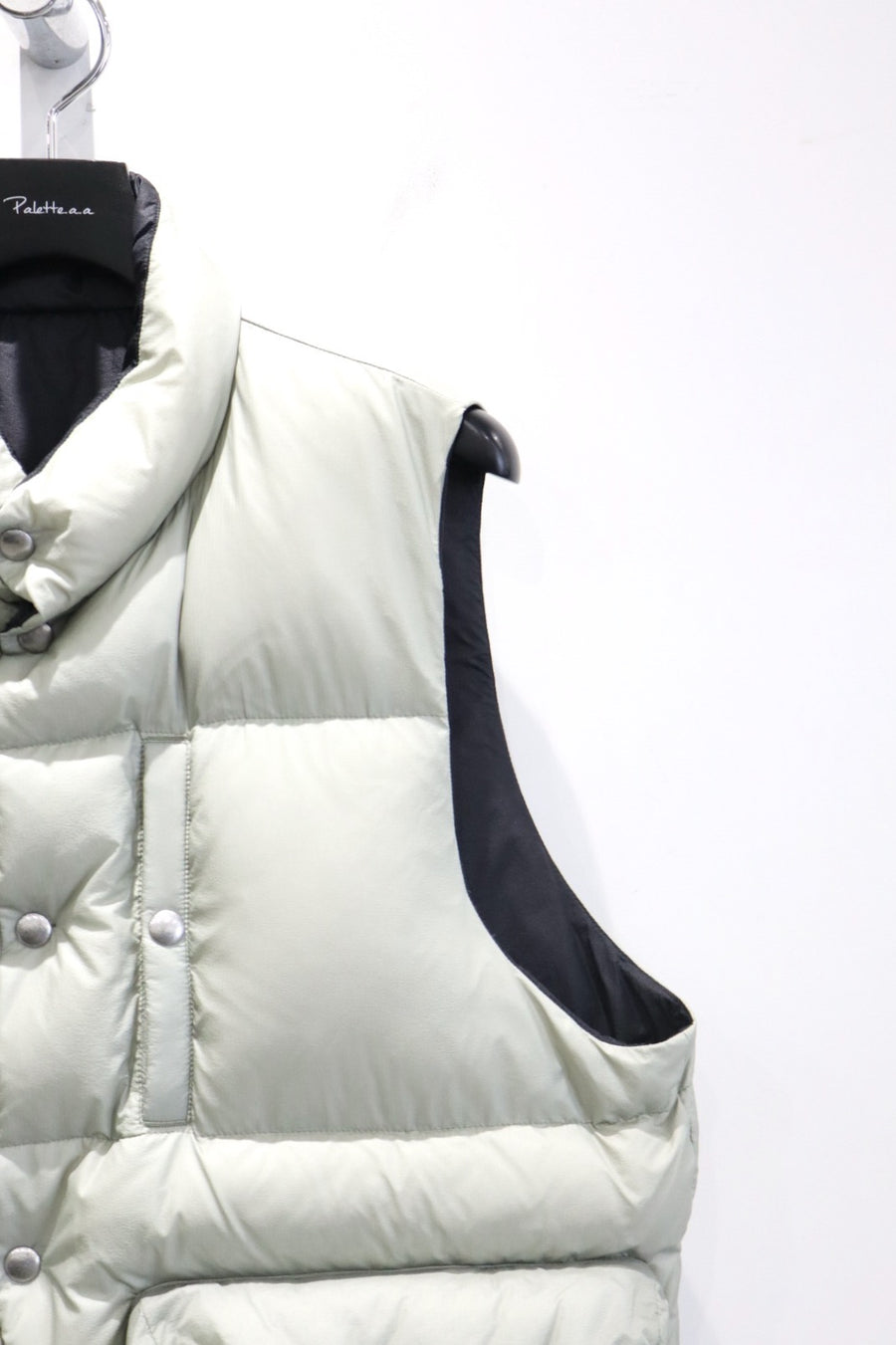 SUGARHILL  PUFFER REVERSIVLE VEST(SAGE × BLACK)