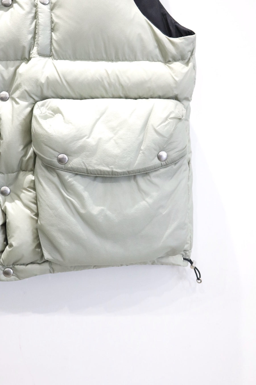 SUGARHILL  PUFFER REVERSIVLE VEST(SAGE × BLACK)