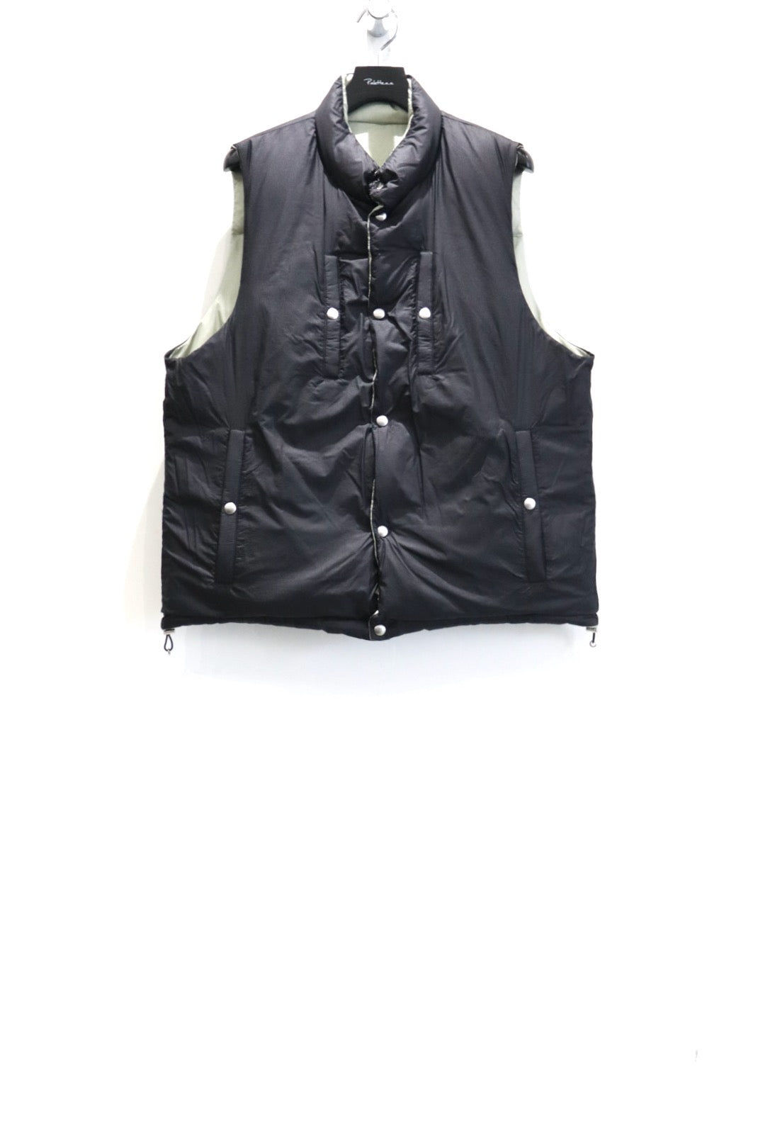 SUGARHILL(シュガーヒル)のPUFFER REVERSIVLE VEST SAGE × BLACKの通販