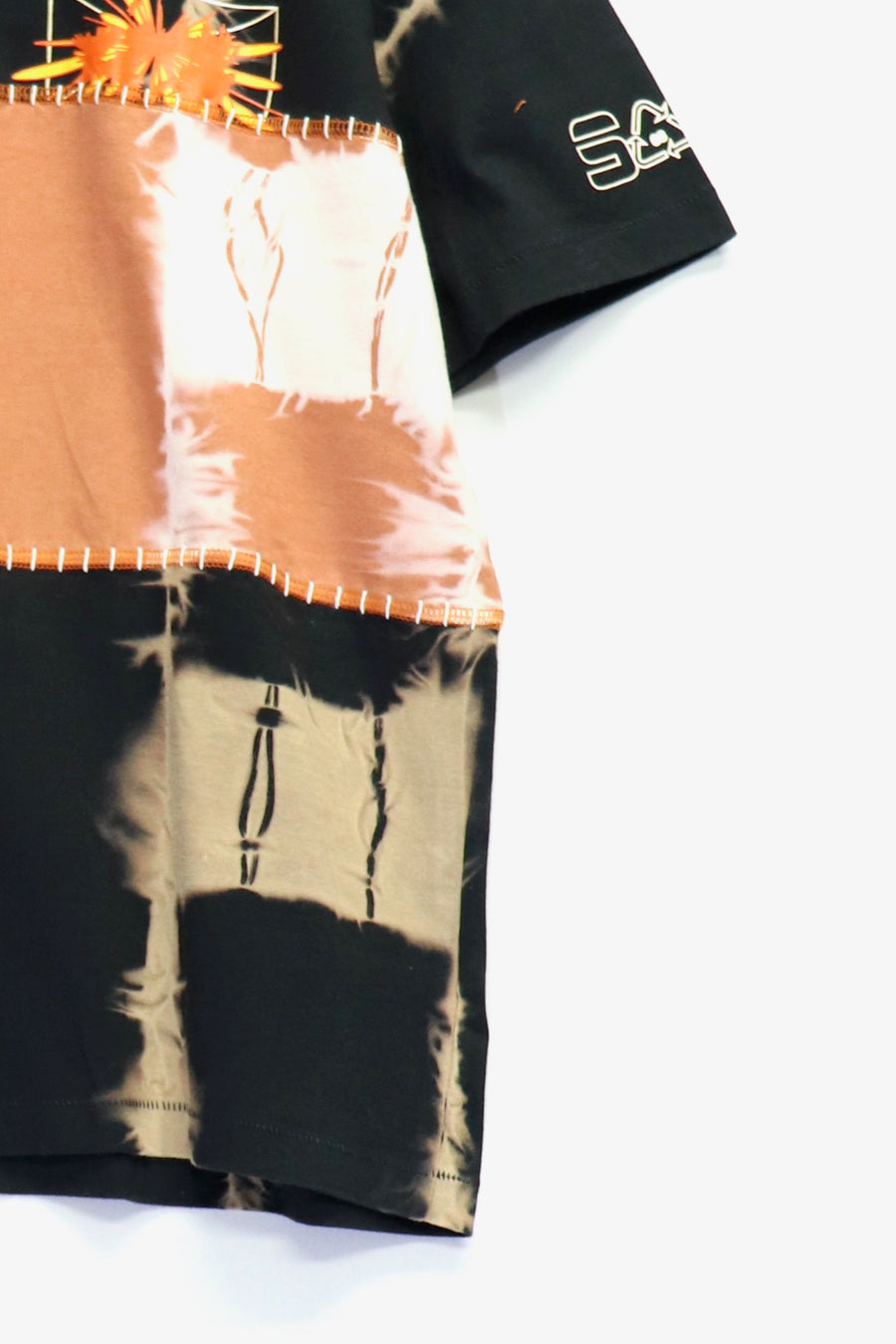 SPACE AVAILABLE  UP-CYCLED PLANT DYED TEE(ORANGE)