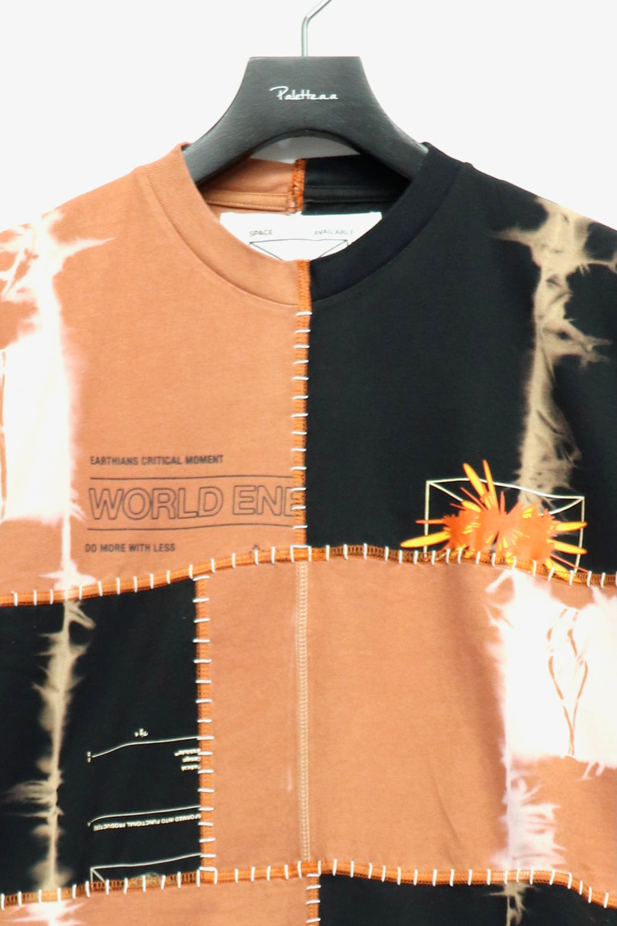 SPACE AVAILABLE  UP-CYCLED PLANT DYED TEE(ORANGE)