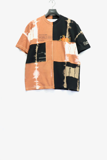 SPACE AVAILABLE  UP-CYCLED PLANT DYED TEE(ORANGE)