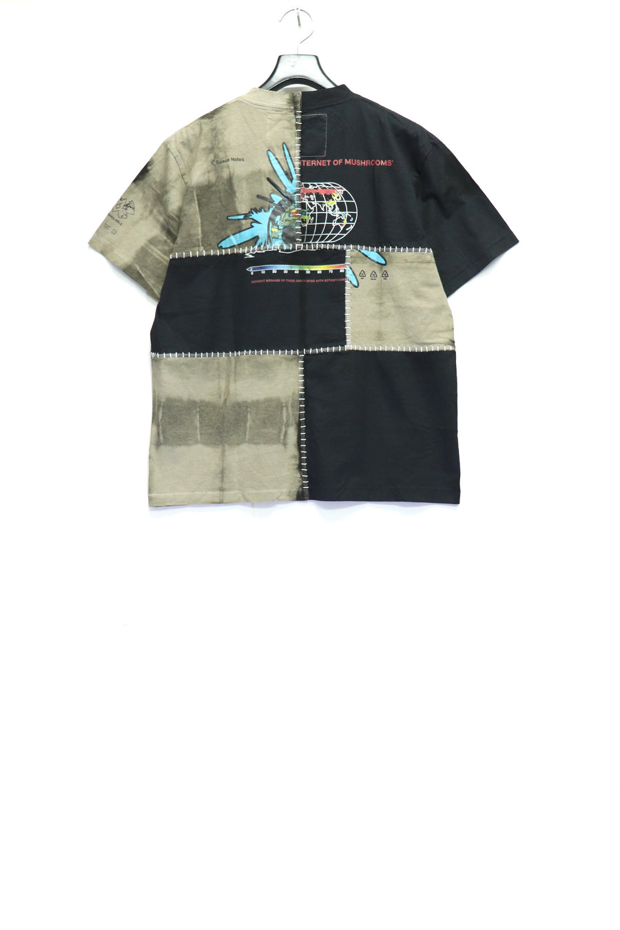 SPACE AVAILABLE  UP-CYCLED PLANT DYED TEE(GRAY)