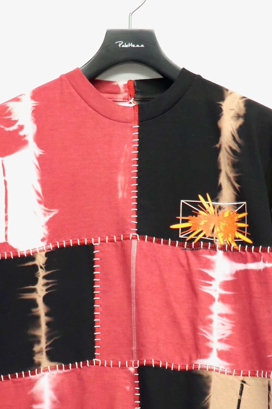 SPACE AVAILABLE  UP-CYCLED PLANT DYED TEE(RED)