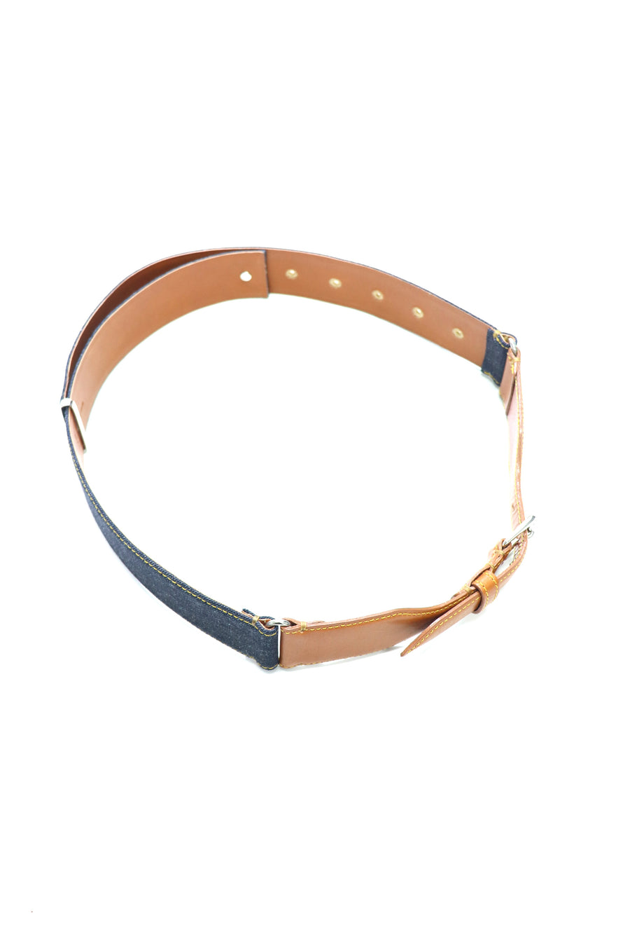 TOGA  Indigo denim belt