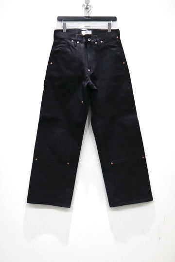SUGARHILL  TWISTED HEATHER DENIM PANTS DOUBLE KNEE(BLUE × BLACK)