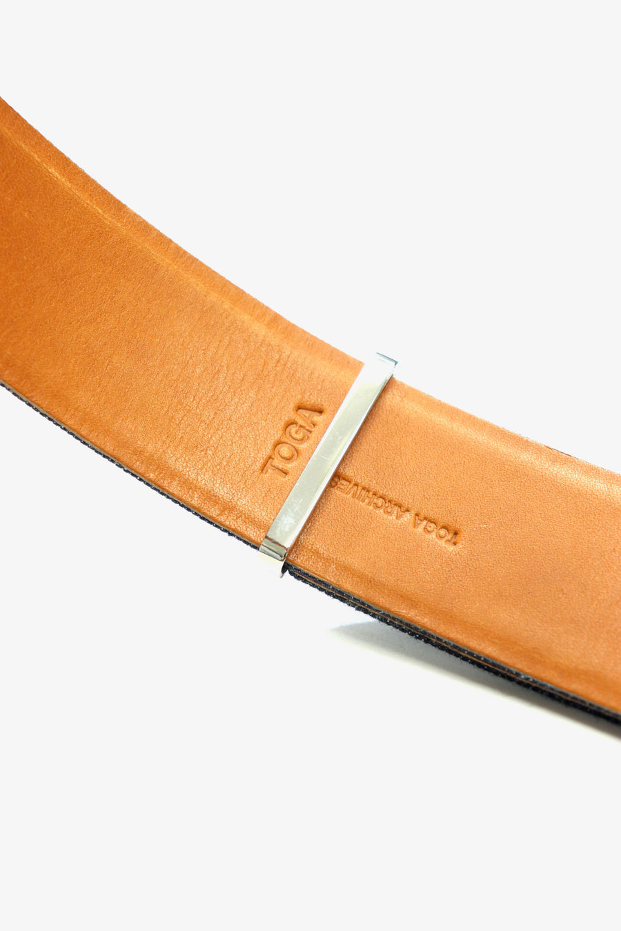 TOGA  Indigo denim belt