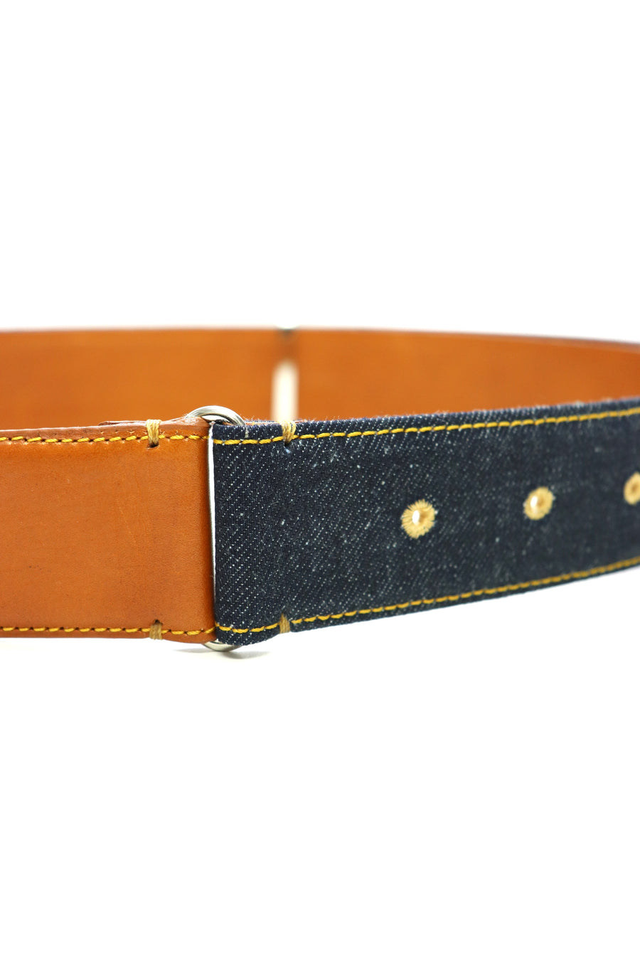 TOGA  Indigo denim belt