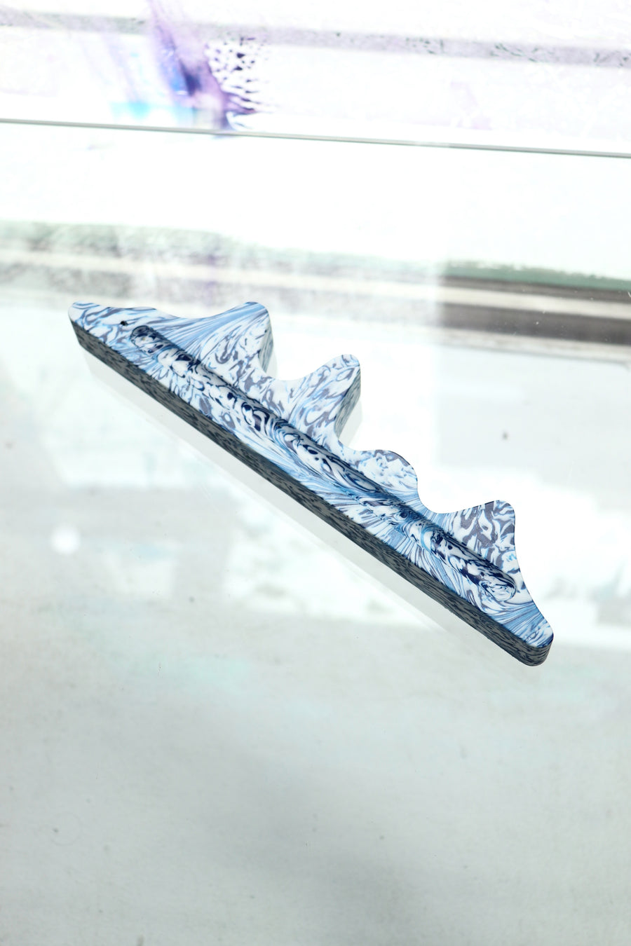 SPACE AVAILABLE  MELTING INCENSE HOLDER(BLUE WAVE)