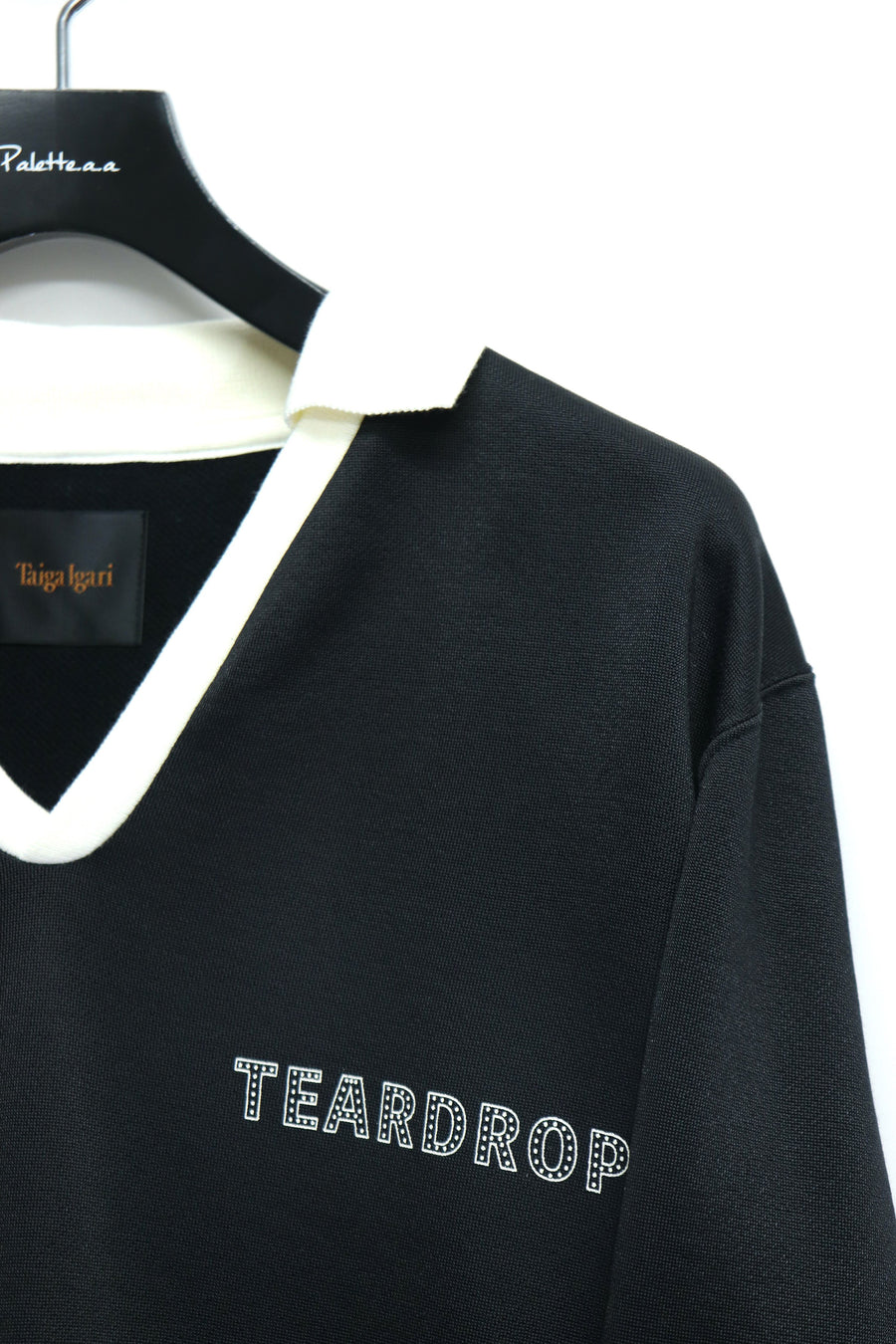 Taiga Igari  Two-Tone Racing Shirt(BLACK  OFF WHITE)