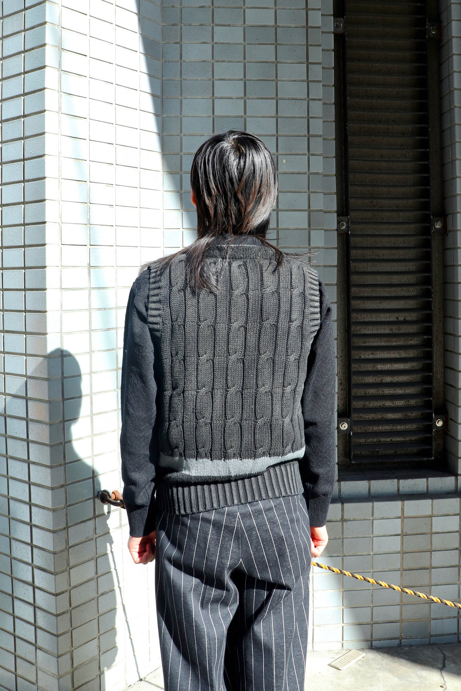 MASU (MASU) Diamond-Cut Sleevels Shirt Blue Mail Order | Palette