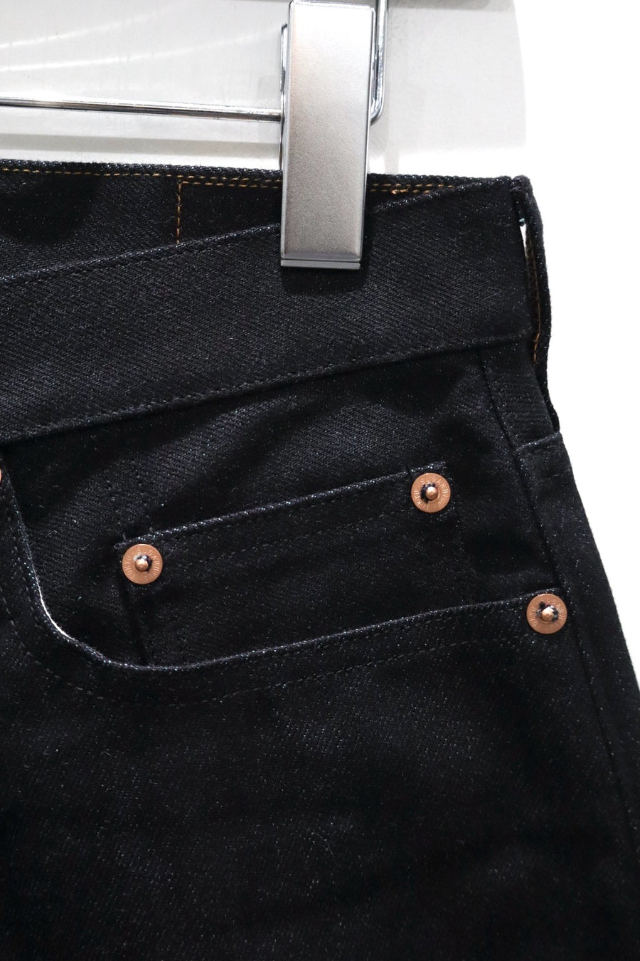 SUGARHILL  TWISTED HEATHER DENIM PANTS WIDE CUT(BLUE × BLACK)