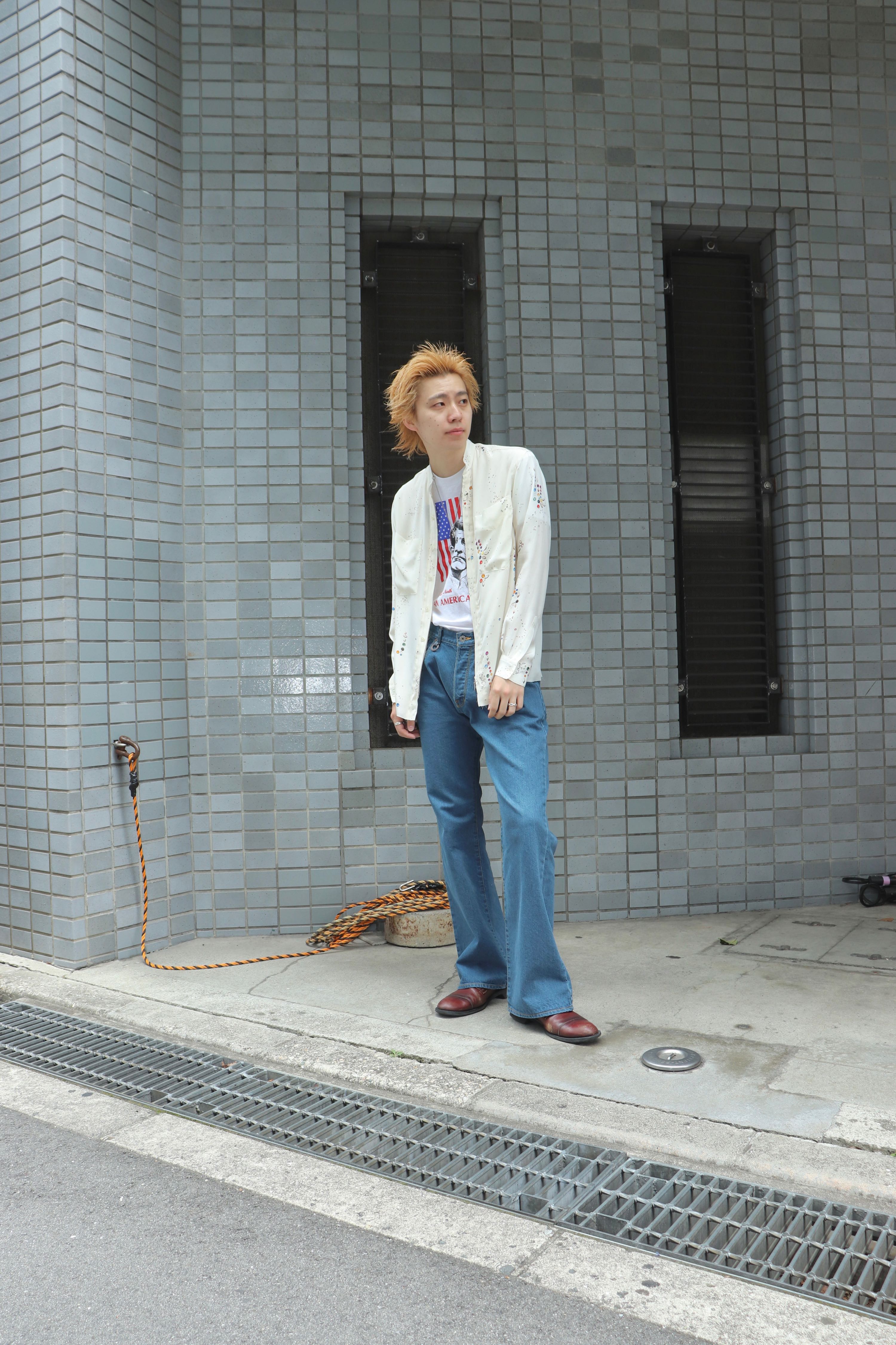 SOSHIOTSUKI(ソウシオオツキ)のFRONT LOERIZED FLARE DENIM INDIGOの 