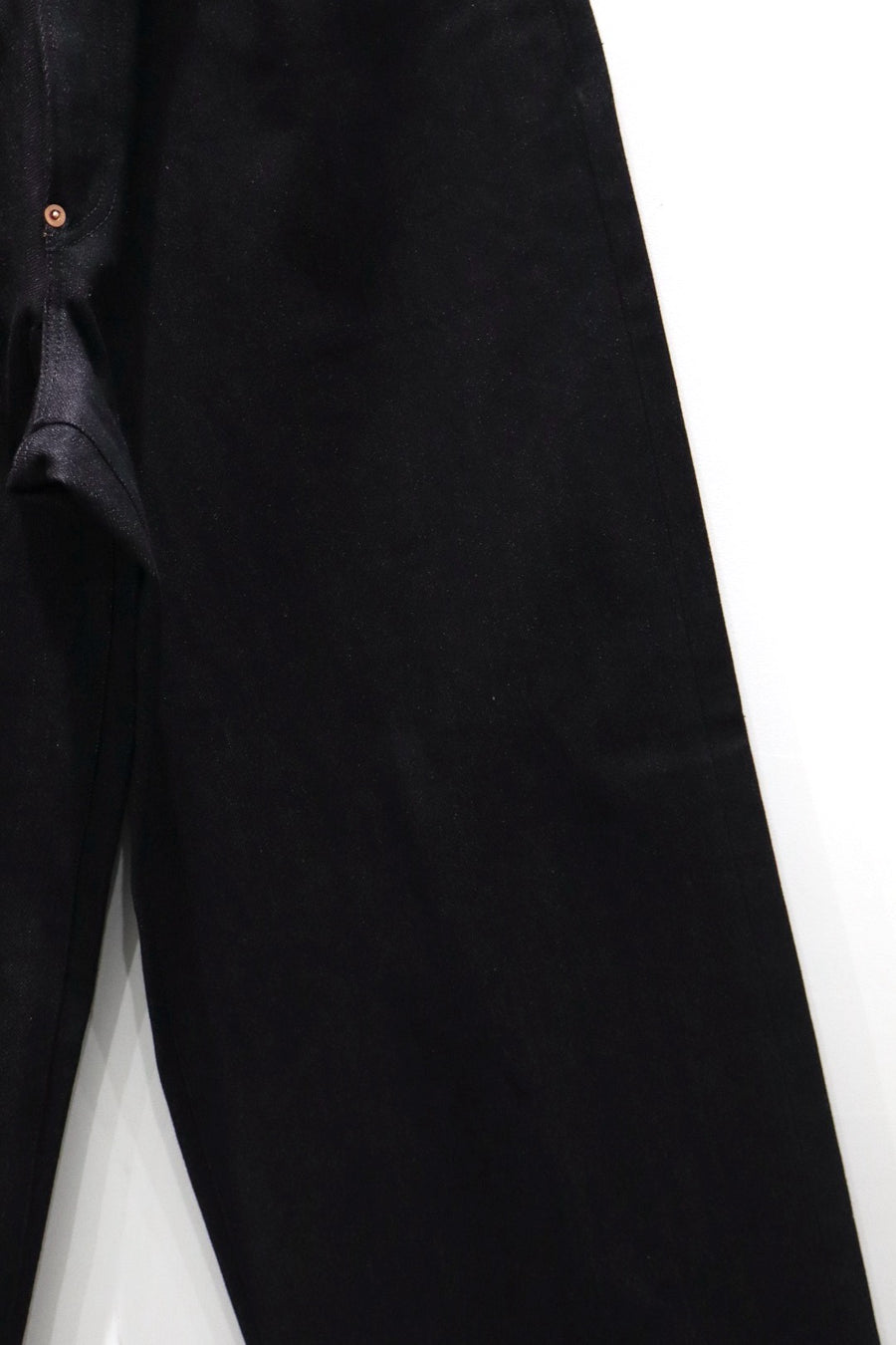 SUGARHILL  TWISTED HEATHER DENIM PANTS WIDE CUT(RED × BLACK)