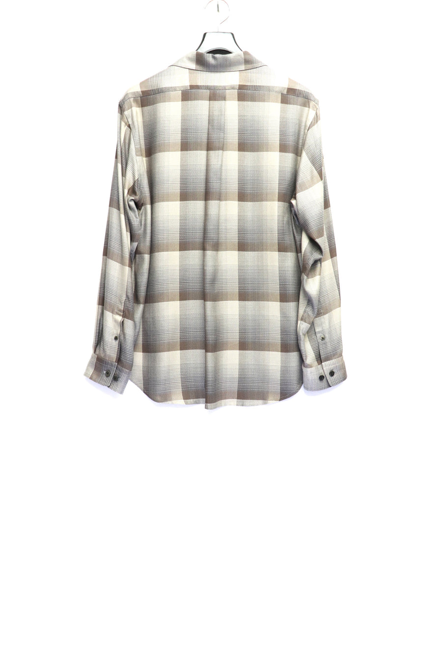 SUGARHILL(シュガーヒル)のOMBRE OPEN COLLAR SHIRT ECRU GRAYの通販