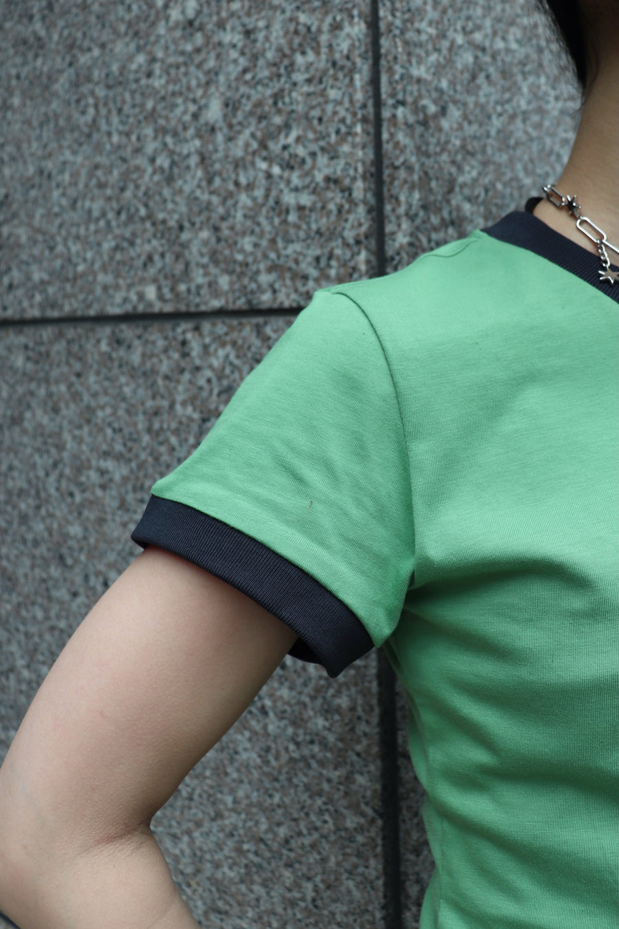 GANNI  Basic Cotton Jersey Peony Baby Fit T-shirt