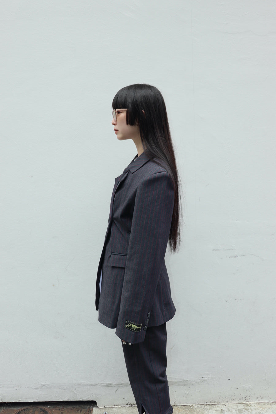 GANNI  Stretch Stripe Blazer