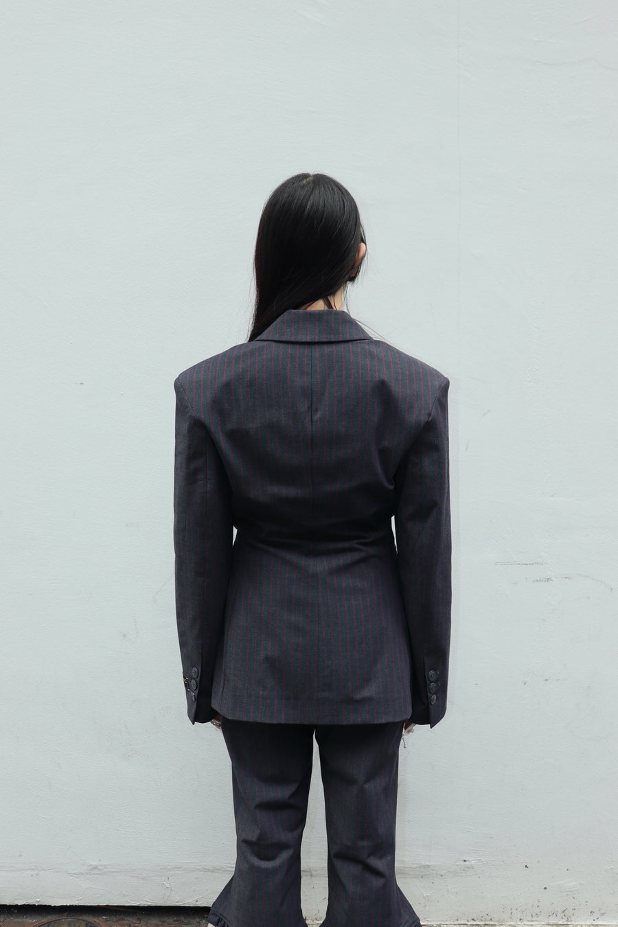 GANNI  Stretch Stripe Blazer