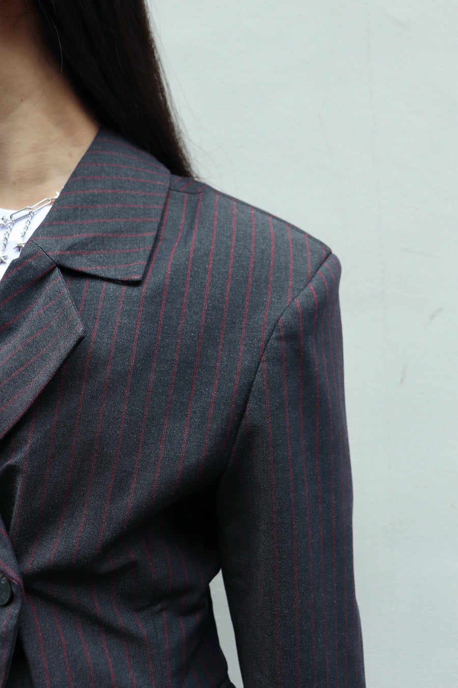 GANNI  Stretch Stripe Blazer