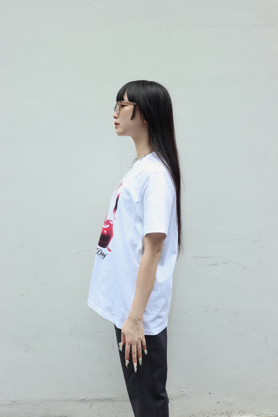 GANNI  Basic Jersey Cherry Relaxed T-shirt