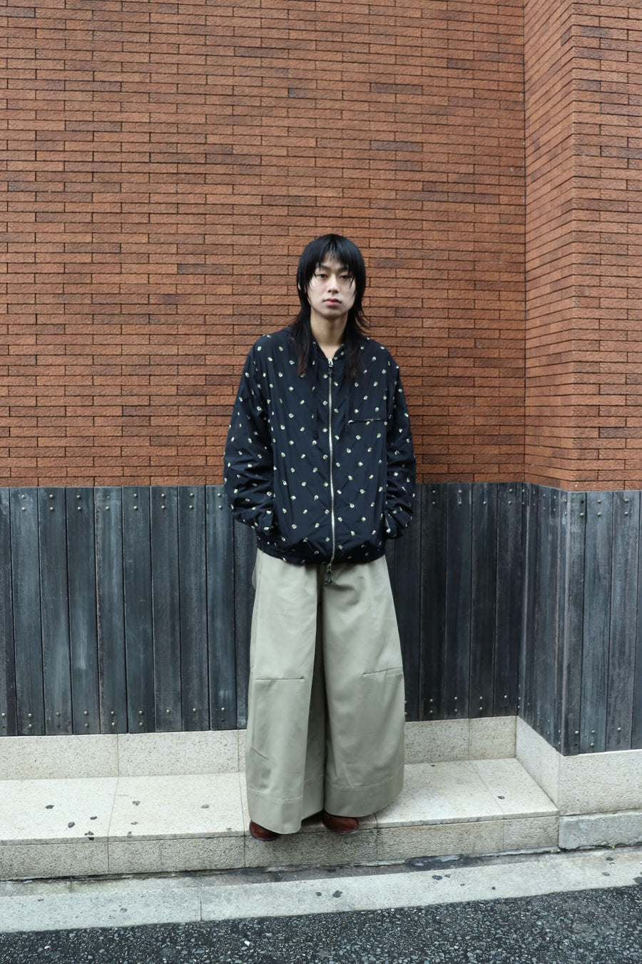 SHINYAKOZUKA  PANTALON WITH DICKIES(KHAKI)