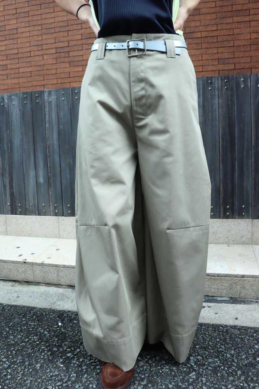 SHINYAKOZUKA  PANTALON WITH DICKIES(KHAKI)