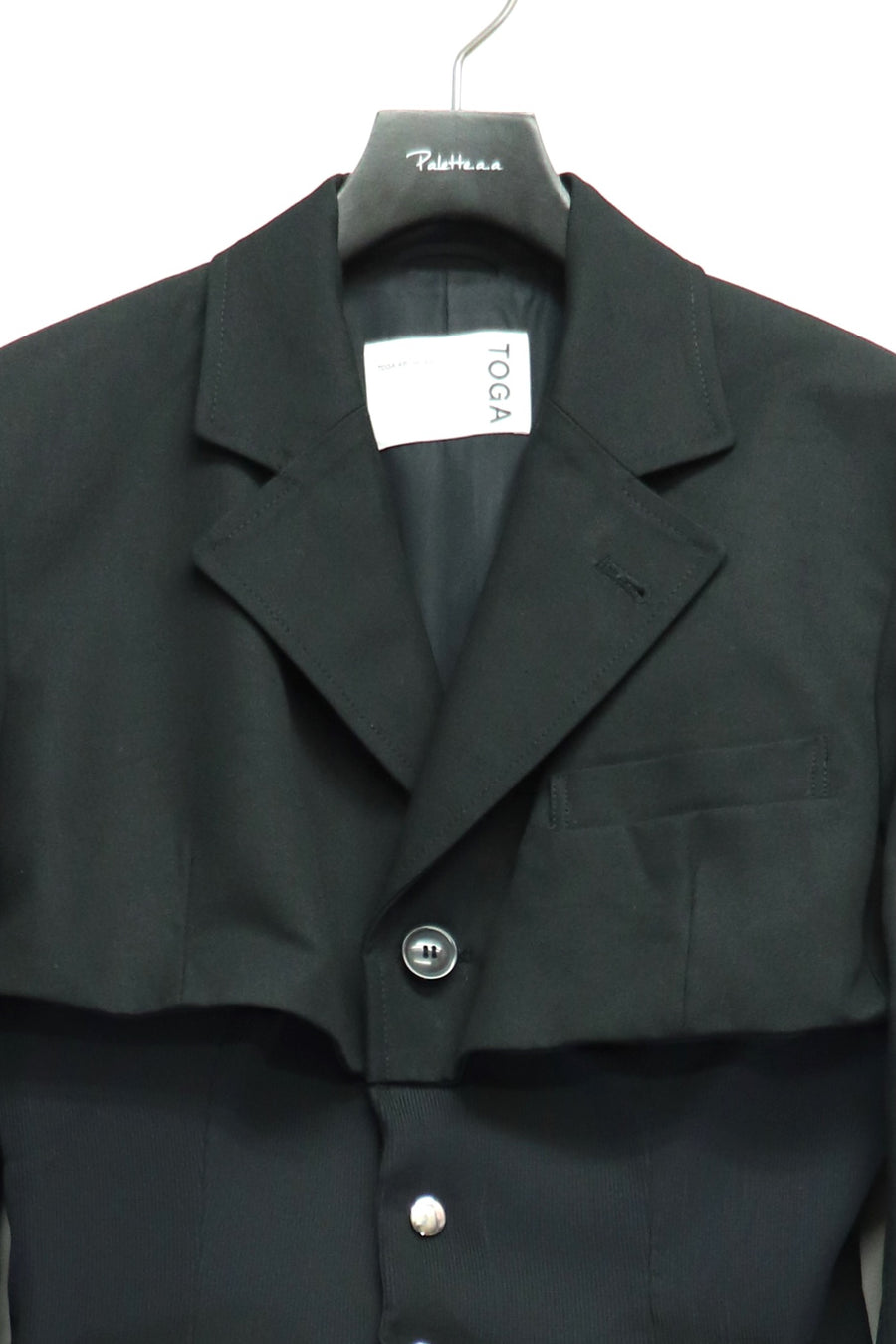 TOGA(トーガ)のRibbed waist jacket BLACKの通販｜PALETTE art aliveの
